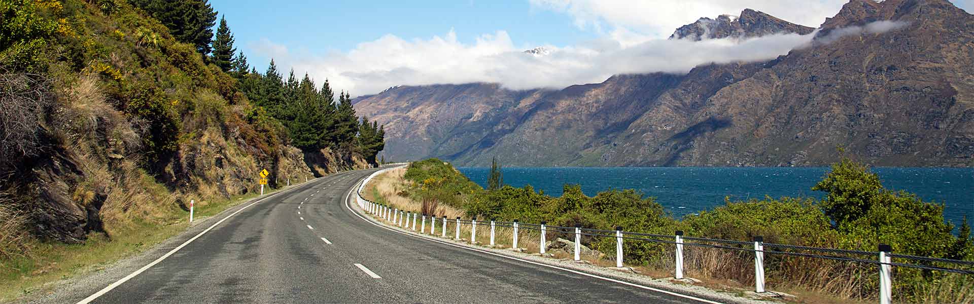 Scenic Road in New Zealand