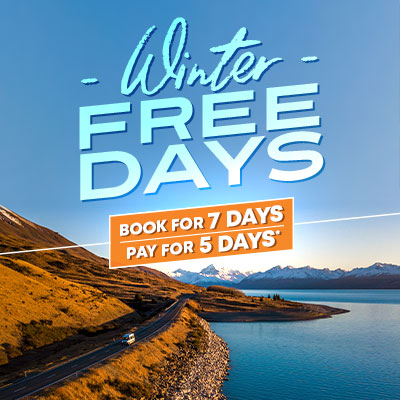 Save when you book a camper road trip with the Apollo Motorhome Holidays Winter Free Days special