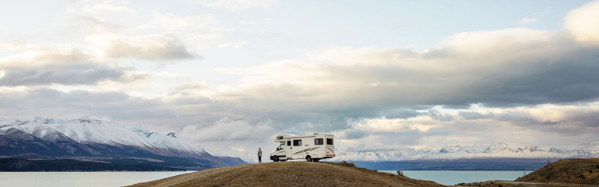 Apollo rental motorhome on top of mountain 
