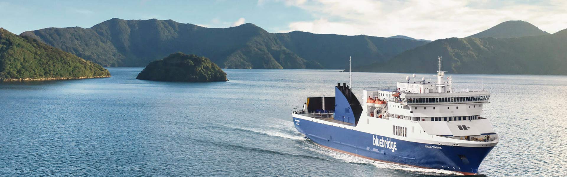 Bluebridge Cook Straight Ferry cruising